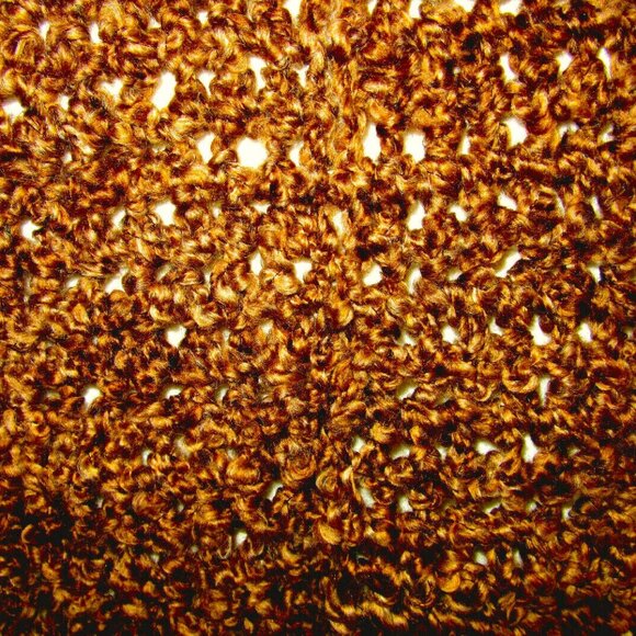 Brown Scarf 100x5 Stripe Handmade Crochet Hand Knit Chunky Christmas Gift NWT - Picture 7 of 8